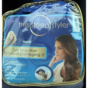 The Sleep Styler Mini 12-Pack Hair Rollers | As Seen on Shark Tank Blue 3" Mini